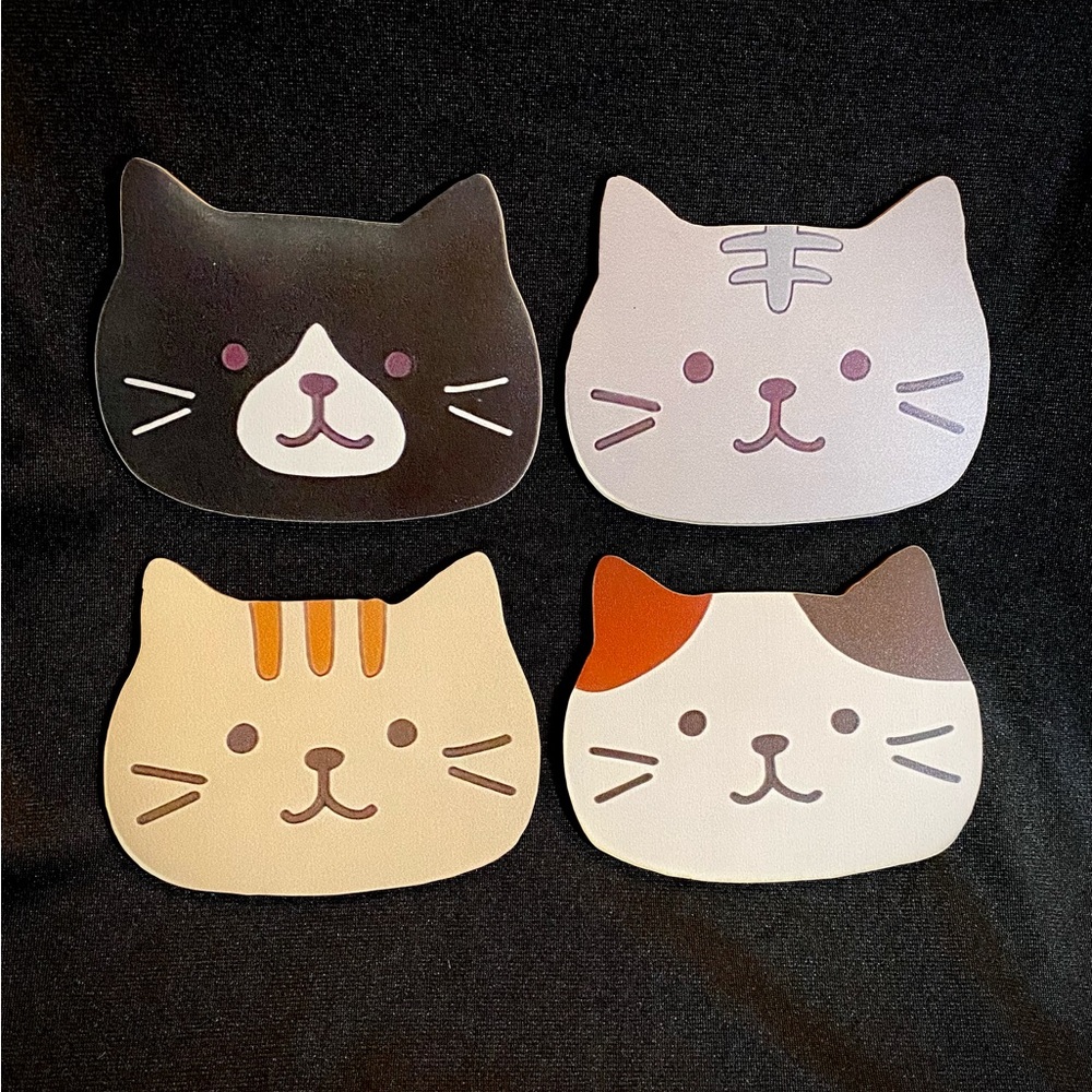 Kitty Coasters - Four Cat Breeds, One Sweet Serving Set